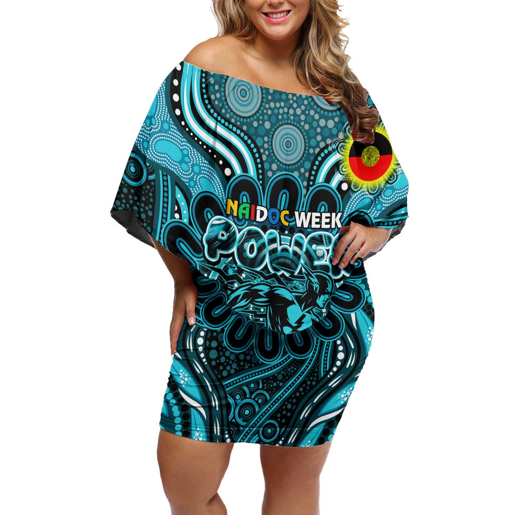 Custom Port Adelaide Power NAIDOC Week 2024 Off Shoulder Short Dress Mascot Football
