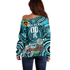 Custom Port Adelaide Power NAIDOC Week 2024 Off Shoulder Sweater Mascot Football