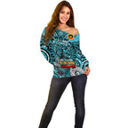Custom Port Adelaide Power NAIDOC Week 2024 Off Shoulder Sweater Mascot Football