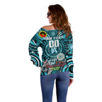 Custom Port Adelaide Power NAIDOC Week 2024 Off Shoulder Sweater Mascot Football