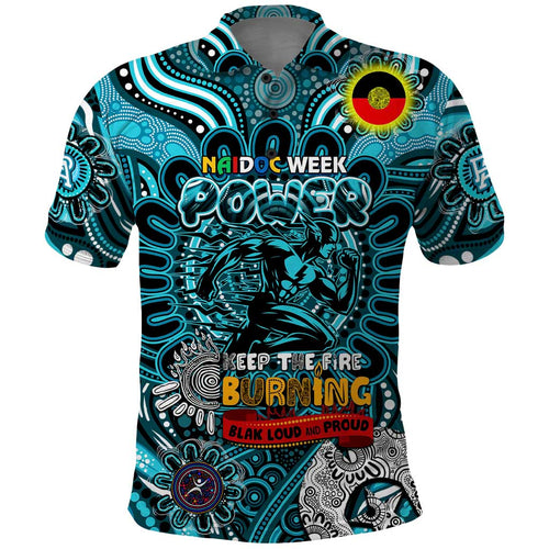 Custom Port Adelaide Power NAIDOC Week 2024 Polo Shirt Mascot Football
