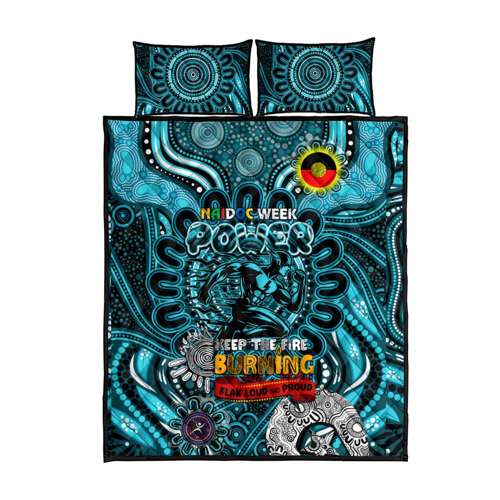 Port Adelaide Power NAIDOC Week 2024 Quilt Bed Set Mascot Football