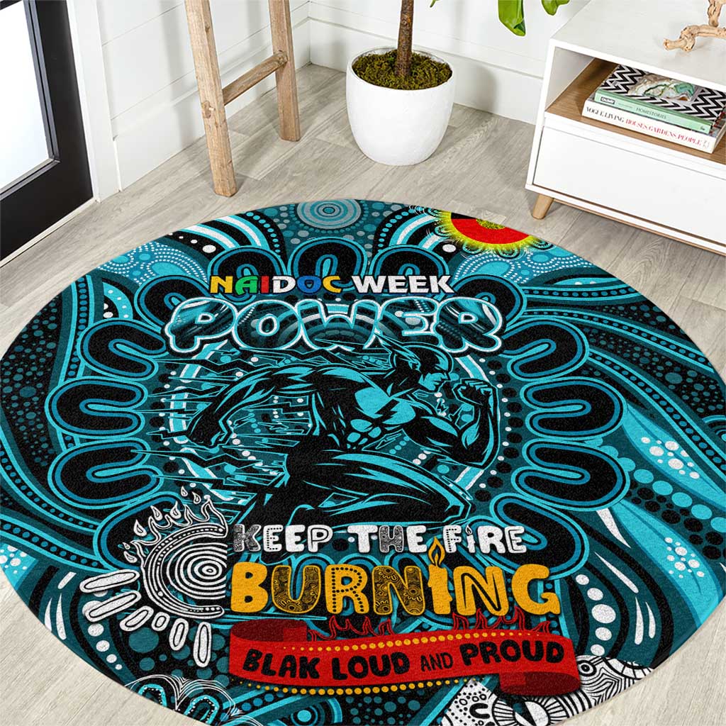 Port Adelaide Power NAIDOC Week 2024 Round Carpet Mascot Football