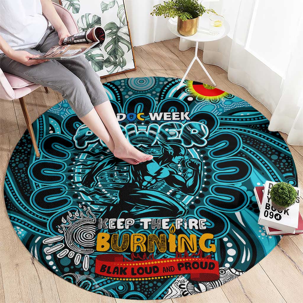 Port Adelaide Power NAIDOC Week 2024 Round Carpet Mascot Football