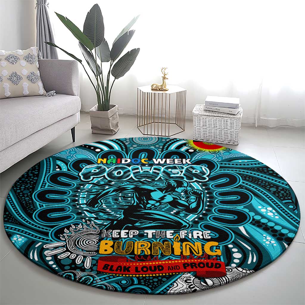 Port Adelaide Power NAIDOC Week 2024 Round Carpet Mascot Football