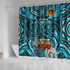 Port Adelaide Power NAIDOC Week 2024 Shower Curtain Mascot Football