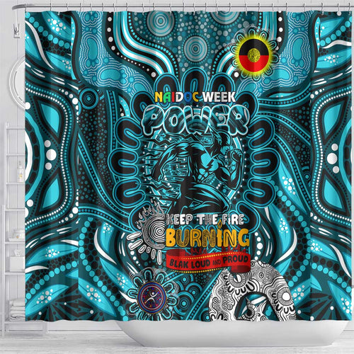 Port Adelaide Power NAIDOC Week 2024 Shower Curtain Mascot Football