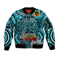 Custom Port Adelaide Power NAIDOC Week 2024 Sleeve Zip Bomber Jacket Mascot Football