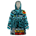 Custom Port Adelaide Power NAIDOC Week 2024 Wearable Blanket Hoodie Mascot Football