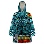 Custom Port Adelaide Power NAIDOC Week 2024 Wearable Blanket Hoodie Mascot Football
