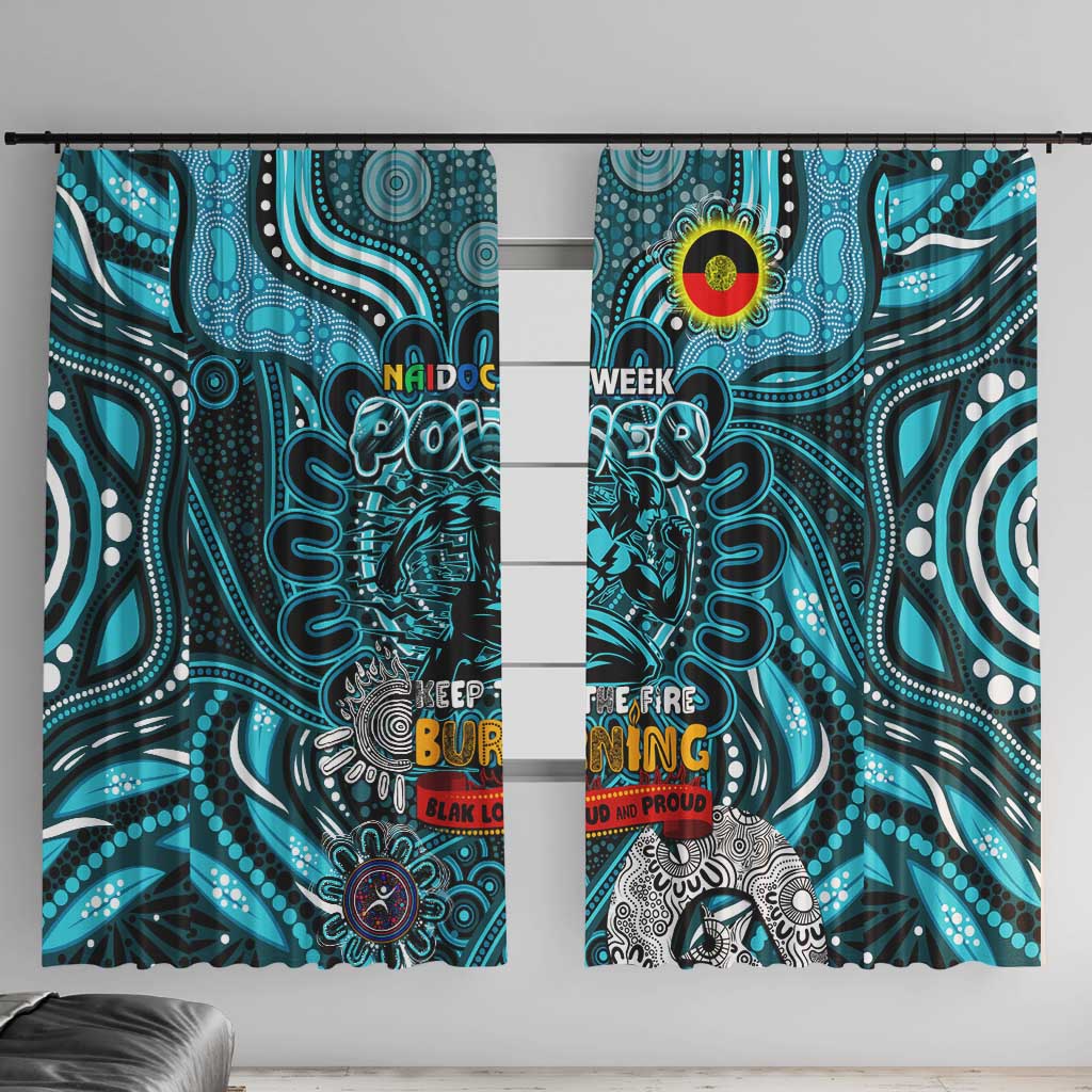 Port Adelaide Power NAIDOC Week 2024 Window Curtain Mascot Football