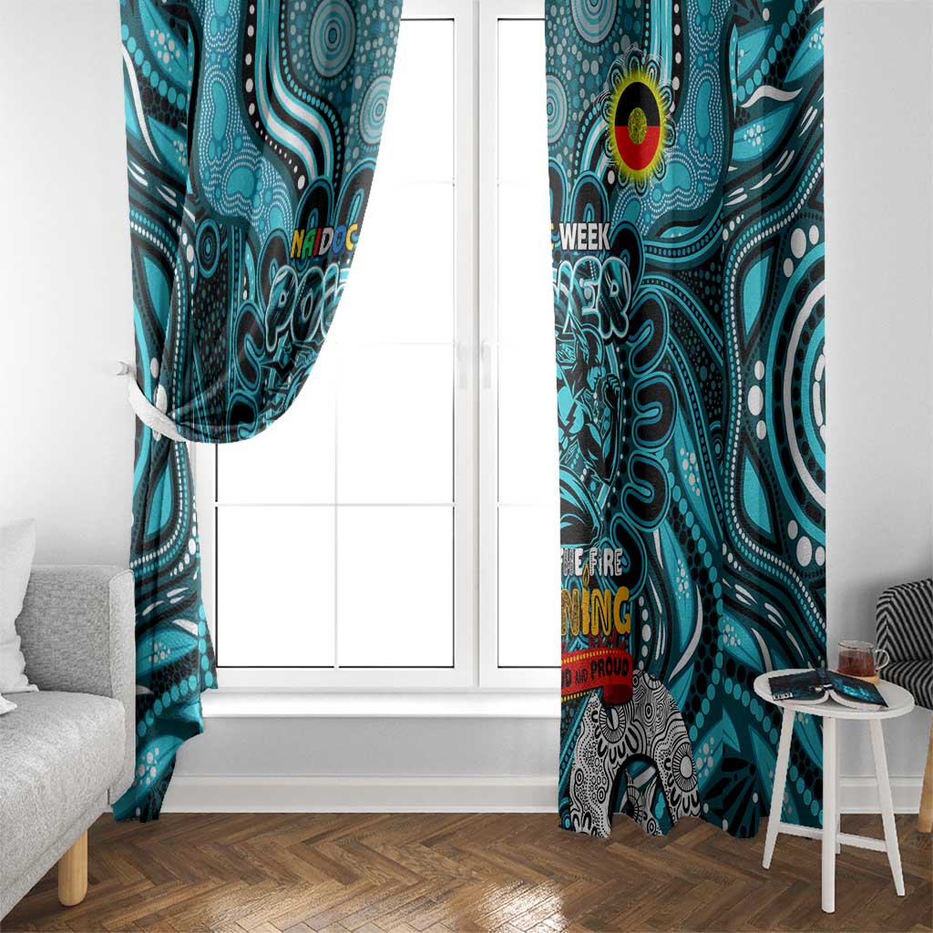 Port Adelaide Power NAIDOC Week 2024 Window Curtain Mascot Football