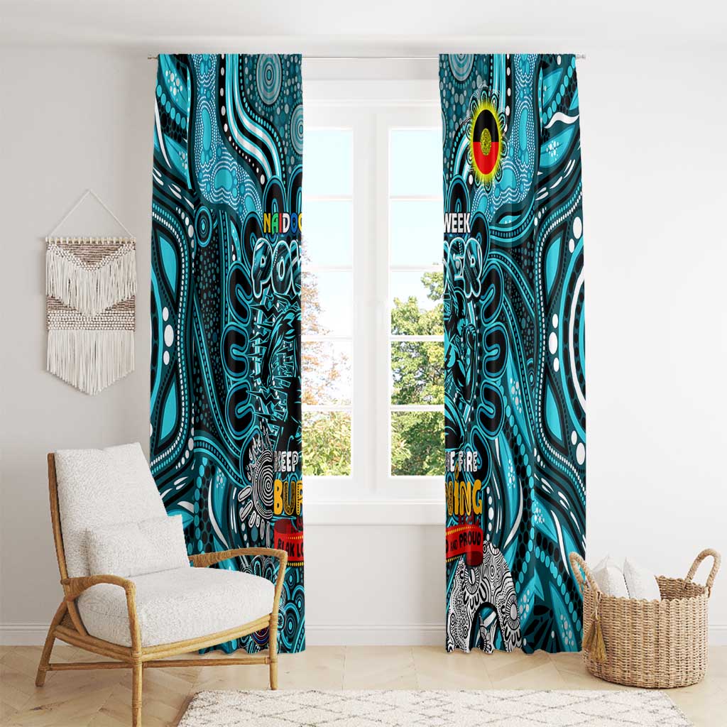 Port Adelaide Power NAIDOC Week 2024 Window Curtain Mascot Football