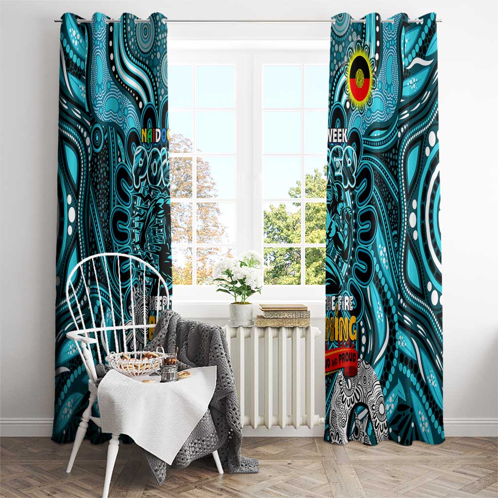 Port Adelaide Power NAIDOC Week 2024 Window Curtain Mascot Football