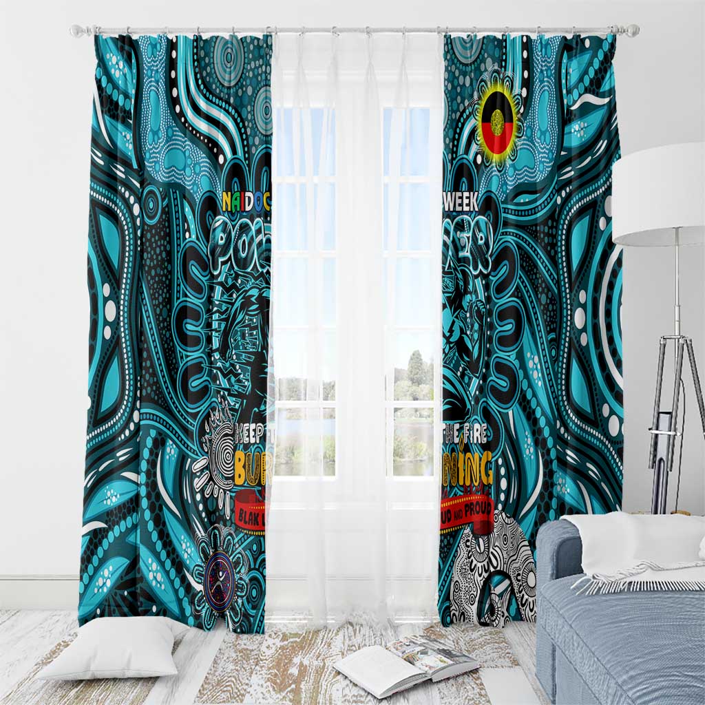 Port Adelaide Power NAIDOC Week 2024 Window Curtain Mascot Football