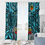 Port Adelaide Power NAIDOC Week 2024 Window Curtain Mascot Football