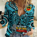 Custom Port Adelaide Power NAIDOC Week 2024 Women Casual Shirt Mascot Football