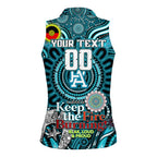 Custom Port Adelaide Power NAIDOC Week 2024 Women Sleeveless Polo Shirt Mascot Football