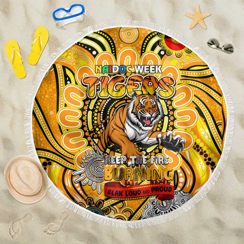 Richmond Tiger NAIDOC Week 2024 Beach Blanket Mascot Football