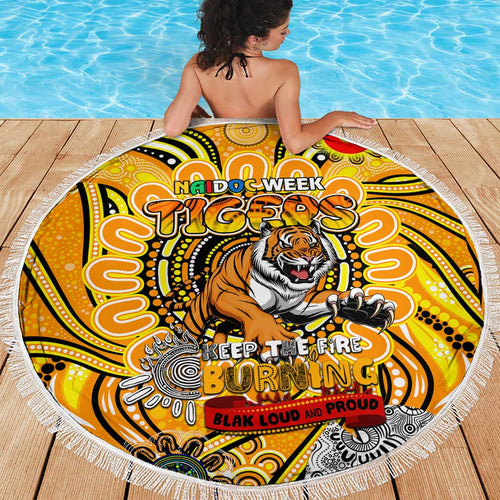 Richmond Tiger NAIDOC Week 2024 Beach Blanket Mascot Football