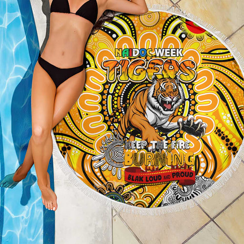Richmond Tiger NAIDOC Week 2024 Beach Blanket Mascot Football