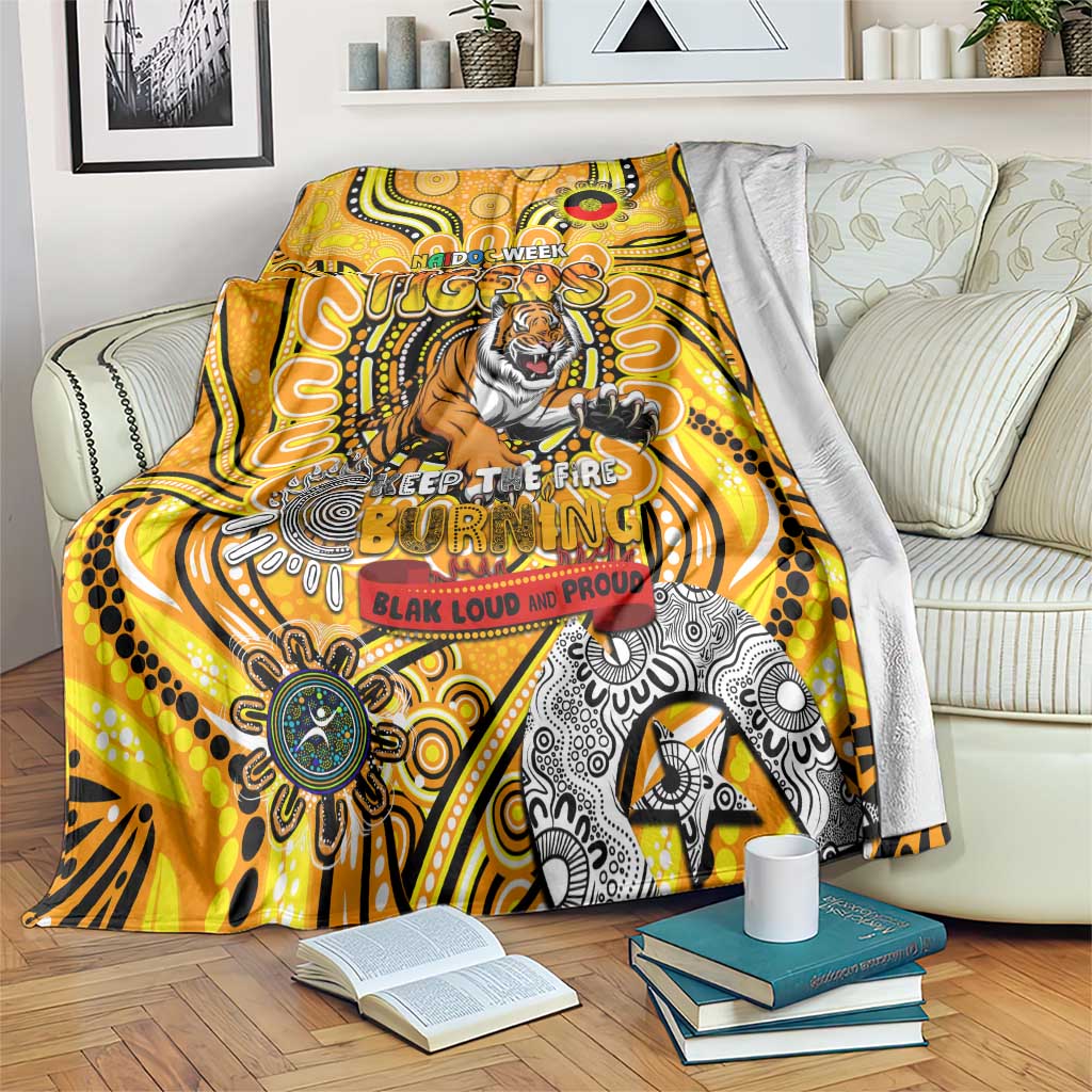 Richmond Tiger NAIDOC Week 2024 Blanket Mascot Football