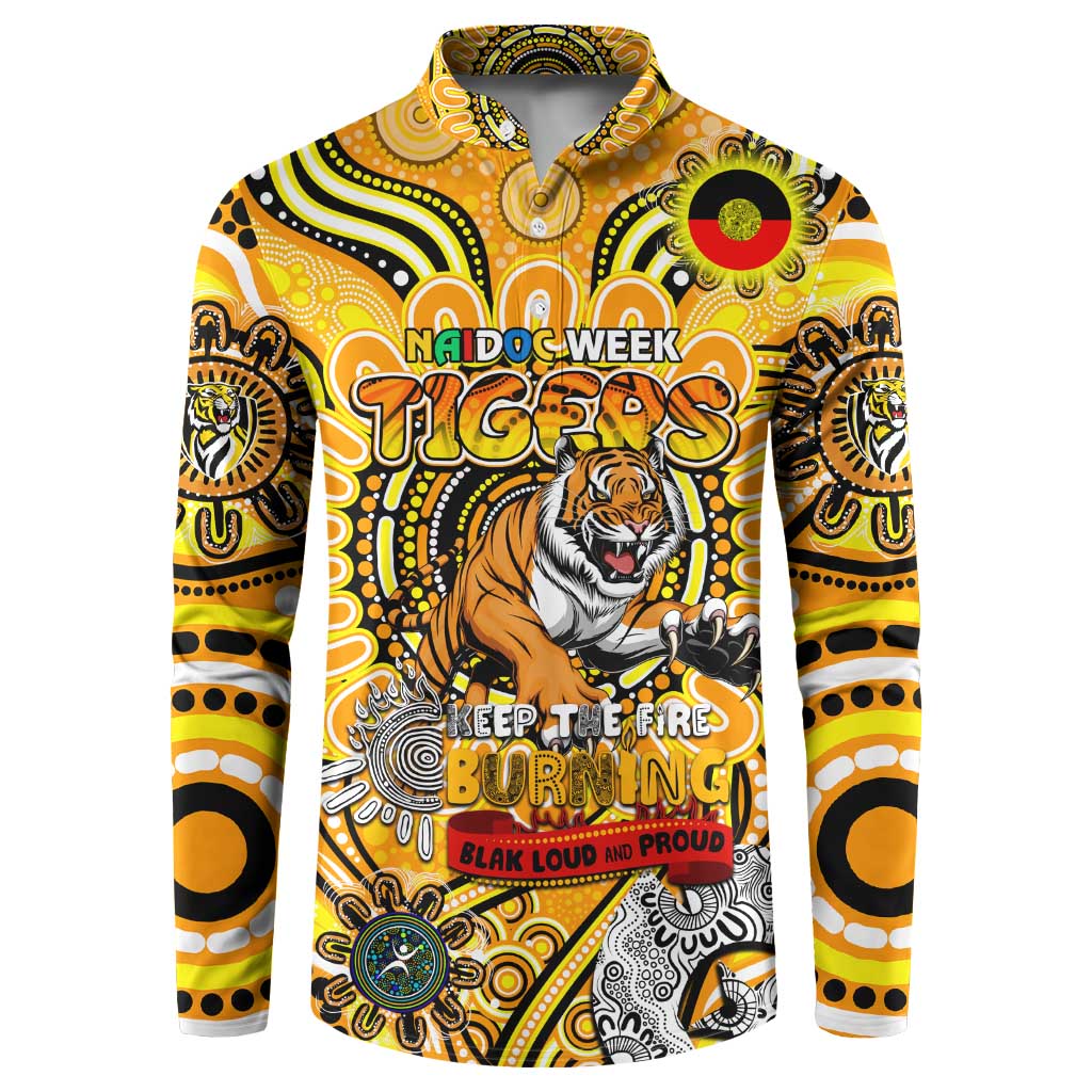 Custom Richmond Tiger NAIDOC Week 2024 Button Sweatshirt Mascot Football