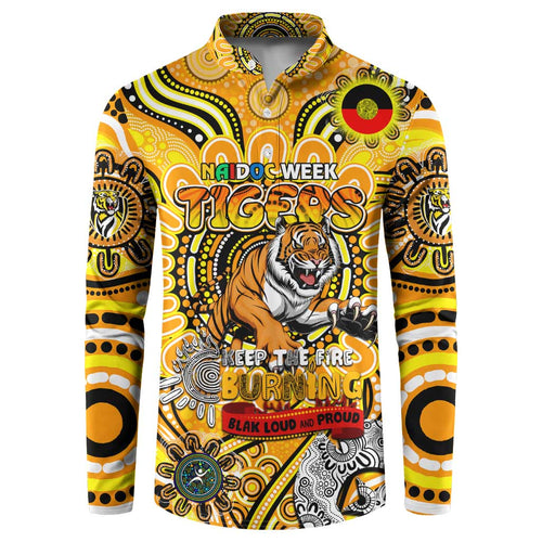 Custom Richmond Tiger NAIDOC Week 2024 Button Sweatshirt Mascot Football