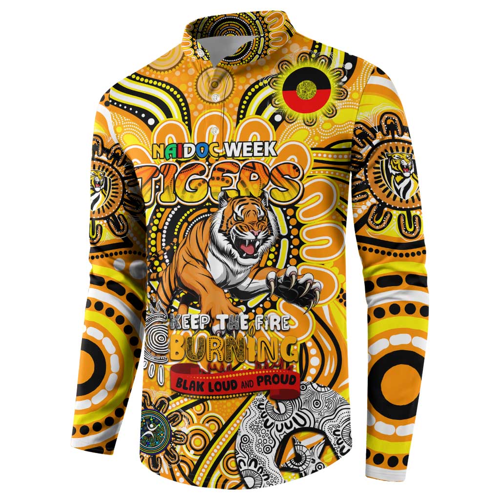 Custom Richmond Tiger NAIDOC Week 2024 Button Sweatshirt Mascot Football