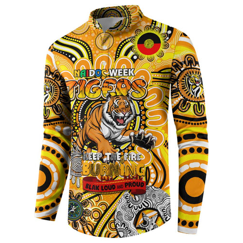 Custom Richmond Tiger NAIDOC Week 2024 Button Sweatshirt Mascot Football