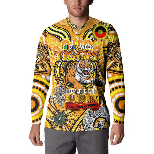 Custom Richmond Tiger NAIDOC Week 2024 Button Sweatshirt Mascot Football