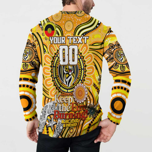 Custom Richmond Tiger NAIDOC Week 2024 Button Sweatshirt Mascot Football