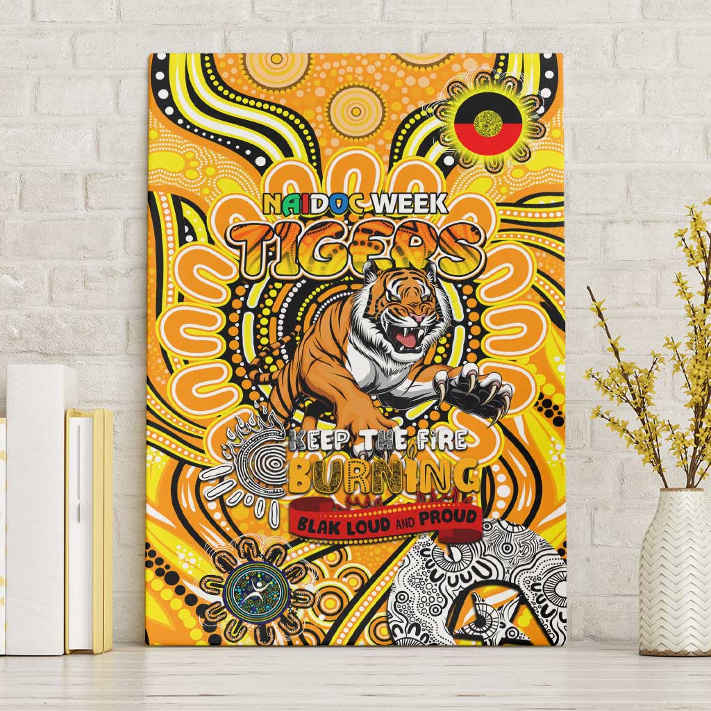 Richmond Tiger NAIDOC Week 2024 Canvas Wall Art Mascot Football