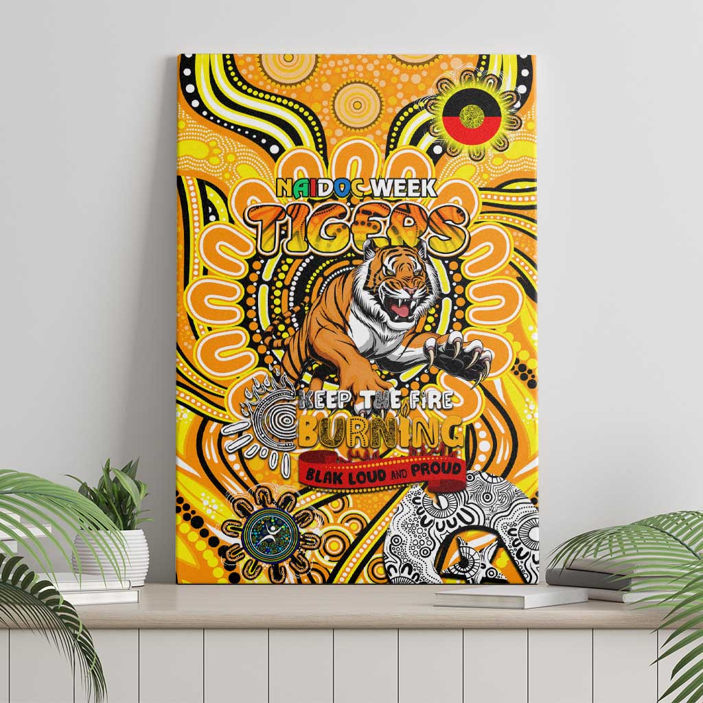 Richmond Tiger NAIDOC Week 2024 Canvas Wall Art Mascot Football