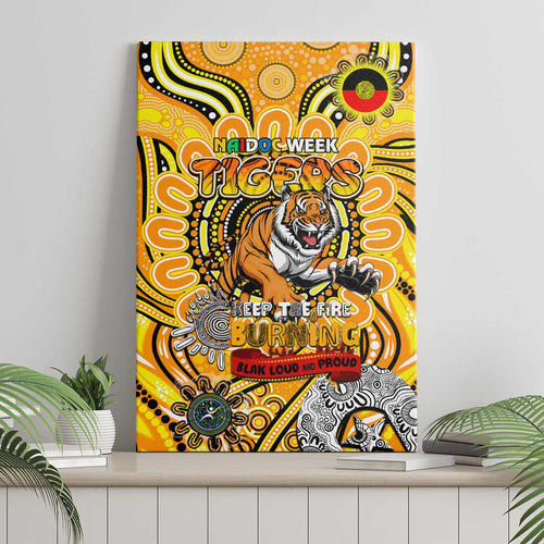 Richmond Tiger NAIDOC Week 2024 Canvas Wall Art Mascot Football