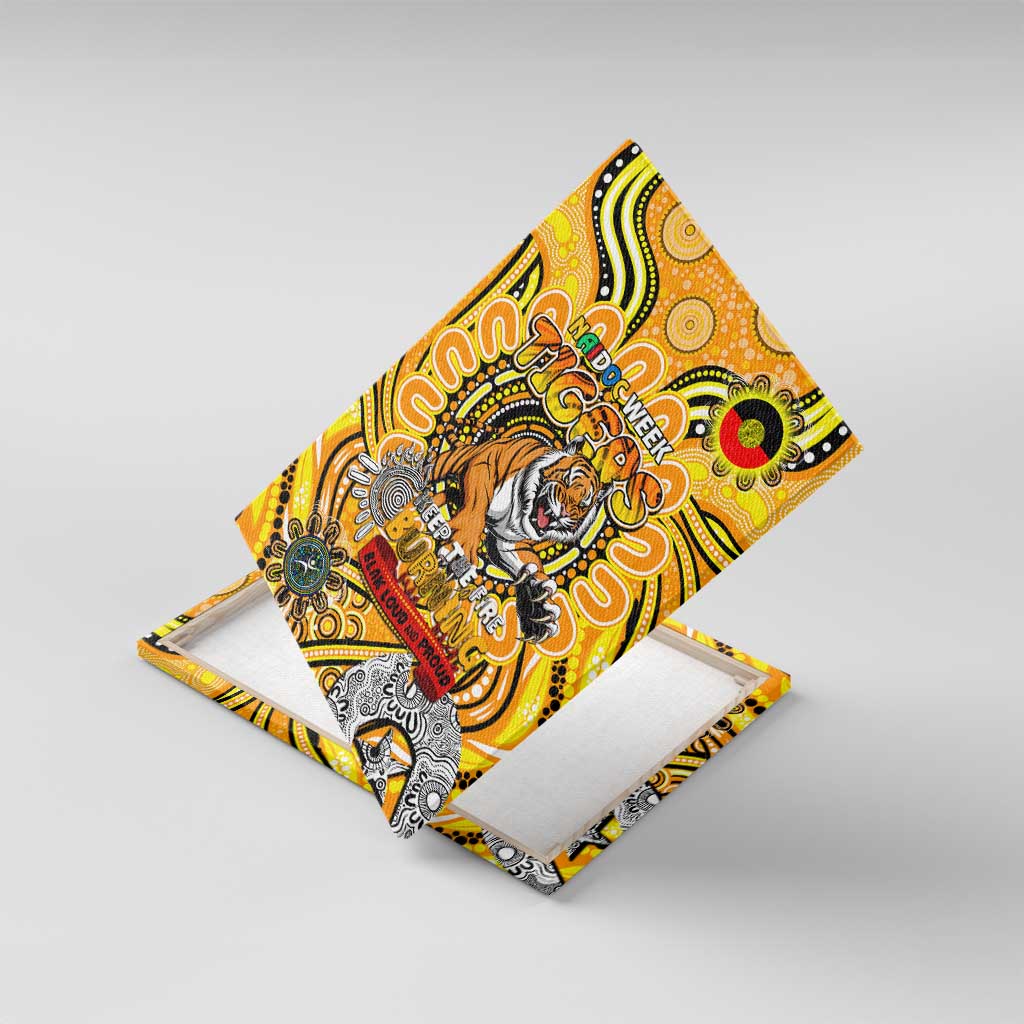 Richmond Tiger NAIDOC Week 2024 Canvas Wall Art Mascot Football