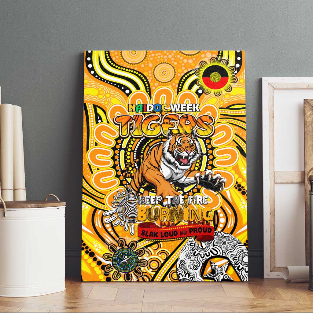 Richmond Tiger NAIDOC Week 2024 Canvas Wall Art Mascot Football