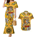 Custom Richmond Tiger NAIDOC Week 2024 Couples Matching Mermaid Dress and Hawaiian Shirt Mascot Football