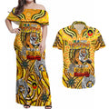 Custom Richmond Tiger NAIDOC Week 2024 Couples Matching Off Shoulder Maxi Dress and Hawaiian Shirt Mascot Football