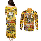 Custom Richmond Tiger NAIDOC Week 2024 Couples Matching Puletasi and Long Sleeve Button Shirt Mascot Football