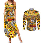 Custom Richmond Tiger NAIDOC Week 2024 Couples Matching Summer Maxi Dress and Long Sleeve Button Shirt Mascot Football