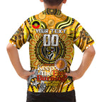 Custom Richmond Tiger NAIDOC Week 2024 Family Matching Long Sleeve Bodycon Dress and Hawaiian Shirt Mascot Football