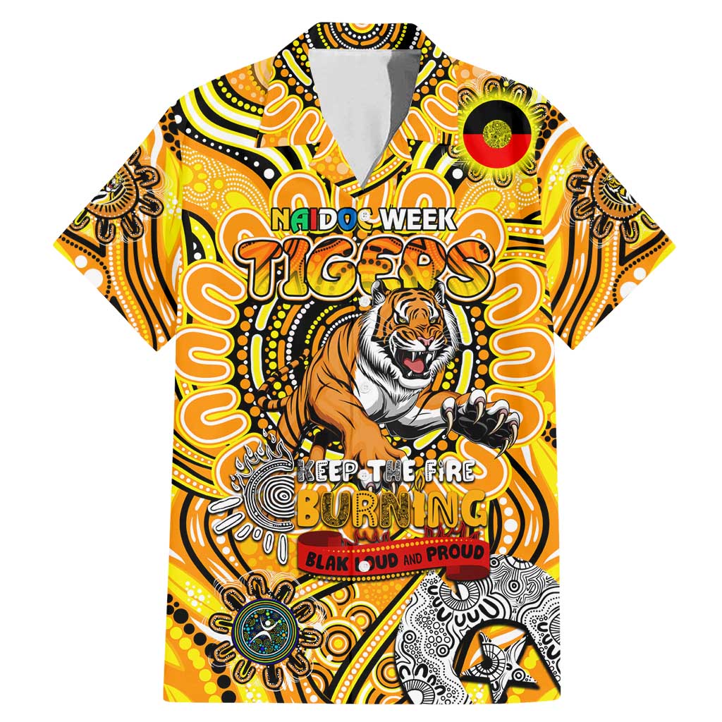 Custom Richmond Tiger NAIDOC Week 2024 Family Matching Mermaid Dress and Hawaiian Shirt Mascot Football