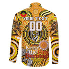 Custom Richmond Tiger NAIDOC Week 2024 Family Matching Off Shoulder Maxi Dress and Hawaiian Shirt Mascot Football