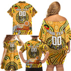 Custom Richmond Tiger NAIDOC Week 2024 Family Matching Off Shoulder Short Dress and Hawaiian Shirt Mascot Football