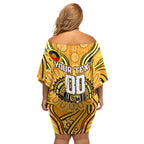 Custom Richmond Tiger NAIDOC Week 2024 Family Matching Off Shoulder Short Dress and Hawaiian Shirt Mascot Football