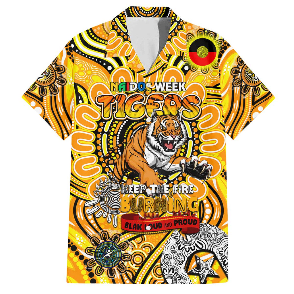 Custom Richmond Tiger NAIDOC Week 2024 Family Matching Puletasi and Hawaiian Shirt Mascot Football