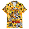 Custom Richmond Tiger NAIDOC Week 2024 Family Matching Short Sleeve Bodycon Dress and Hawaiian Shirt Mascot Football