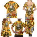 Custom Richmond Tiger NAIDOC Week 2024 Family Matching Summer Maxi Dress and Hawaiian Shirt Mascot Football