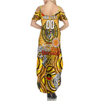 Custom Richmond Tiger NAIDOC Week 2024 Family Matching Summer Maxi Dress and Hawaiian Shirt Mascot Football